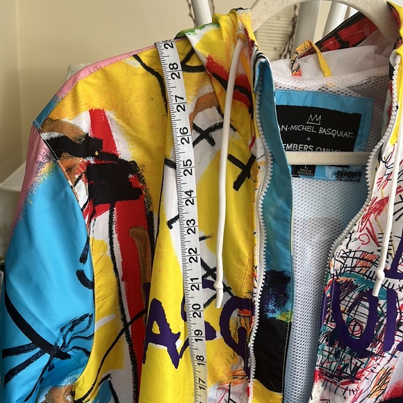 ❤️💛💙 Members Only Basquiat Lightweight Jacket for Men-L-NWT - Picture 12 of 16